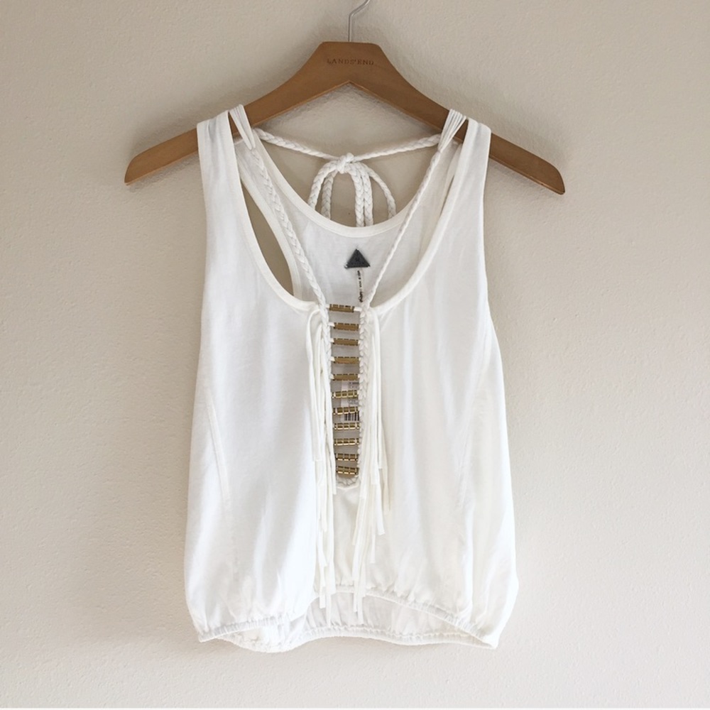 NWT Free People boho Fringe Tank